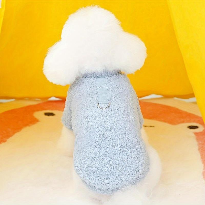 Product Introduction of Cozy Fleece Dog Sweater for Small Breeds - Soft Plush Pet Coat, Non-Waterproof, Machine Washable - Perfect for Winter & Fall 3