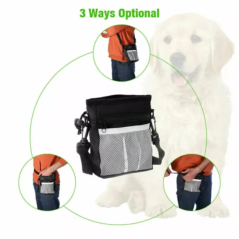 Puppy Pet Dog Obedience Training Treat Feed Bait Food Snack Pouch Belt Bags 5
