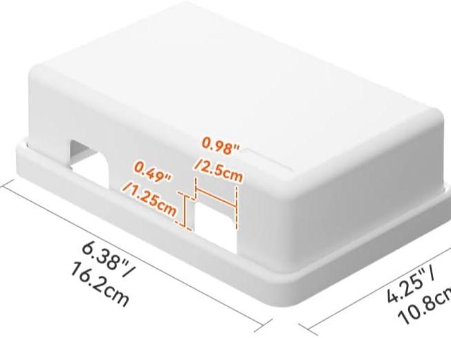 1 PC UK Socket Cover Box for Baby Safety, Childproof Electrical Outlet & Plug Cover Box with Waterproof Splashes, Switch Protector Cover for Home Safety (Double, White) 4