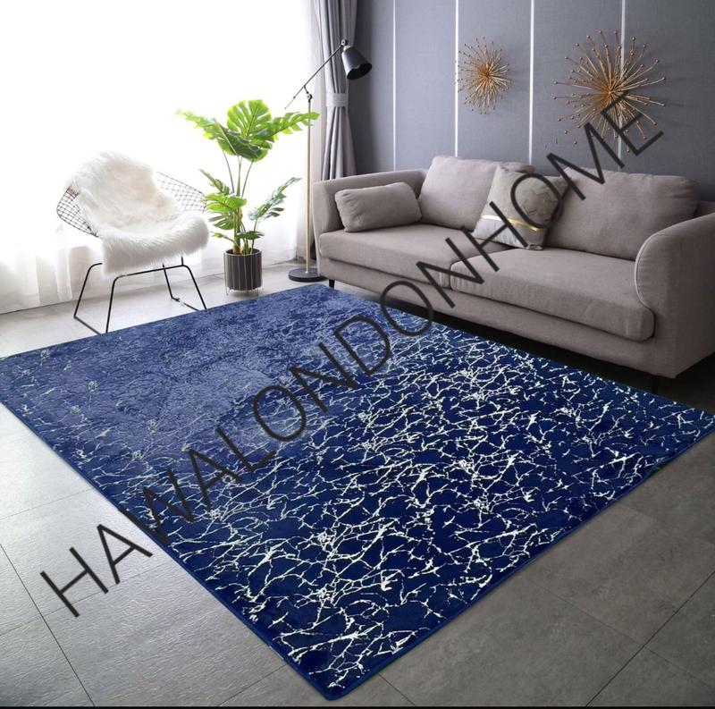 Product Introduction of LUXURY NON SLIP MACHINE WASHABLE MARBLE EFFECT RUGS 90X190CM 160X230CM 190X270CM 5