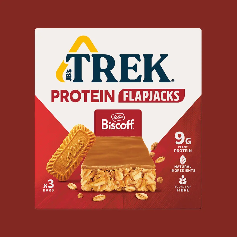 Trek Biscoff® Protein Flapjack 3 x 50g Snack Natural