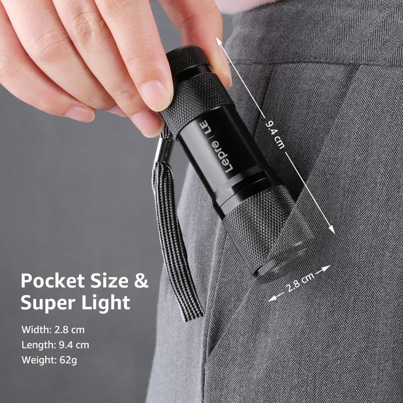 Product Introduction of Lepro LE UV Torch, 9 LED 395nm Ultraviolet Flashlight, Blacklight Detector for Pet Urine, Stain, Bed Bugs and More, 3 AAA Batteries Included 1