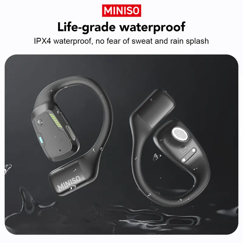 MINISO M98 Wireless Headphones, Over 135 Language Translation, Bluetooth Earphones, OWS Earbuds, Full Color Display Touch Screen Headset, Low Latency Gaming Earphones, Holiday Essentials, Christmas Gifts 7