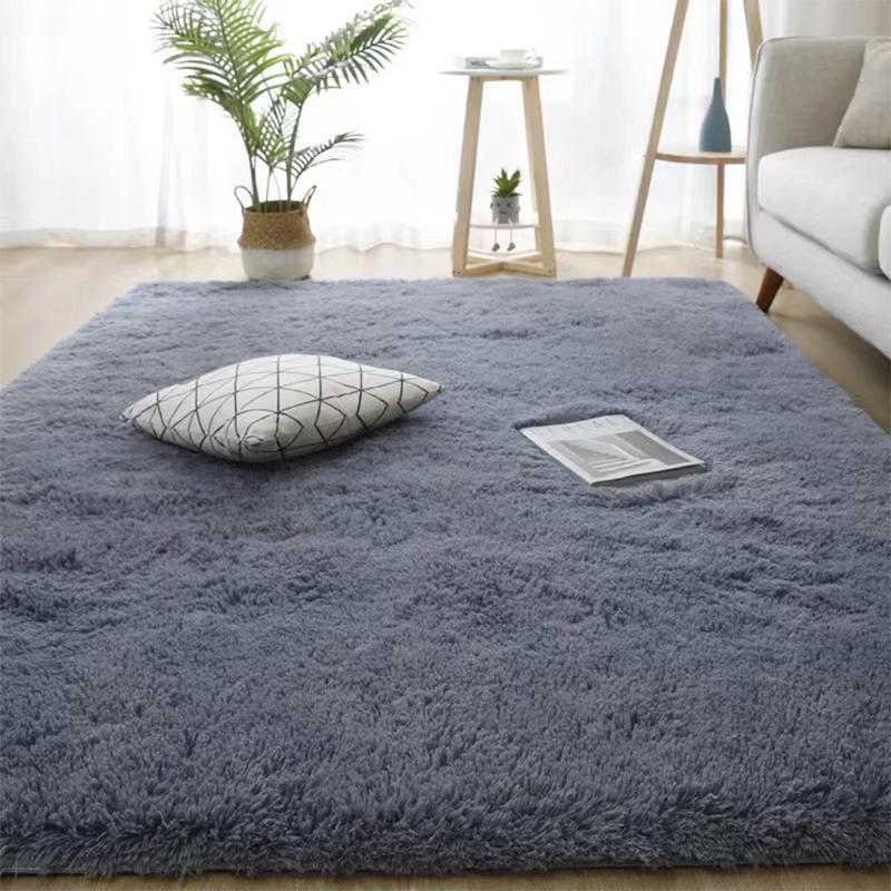 Fluffy  Large Shaggy Rugs for Living Room Bedroom Soft Carpet Floor Mat Indoor Cotton Plaid 7