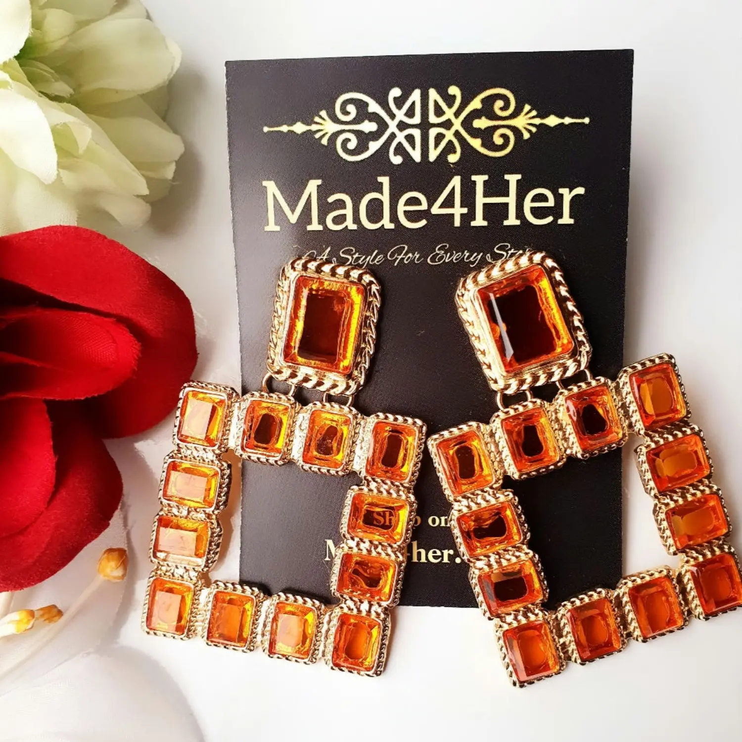 Orange Bueno Earrings