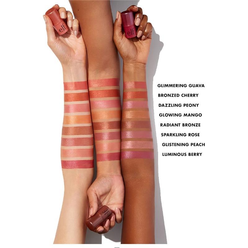 Product Introduction of e.l.f. Monochromatic Multi Stick, Luxuriously Creamy & Blendable Colour, For Eyes, Lips & Cheeks, Glimmering Guava, 0.17 Oz (5g) Blush Makeup 4