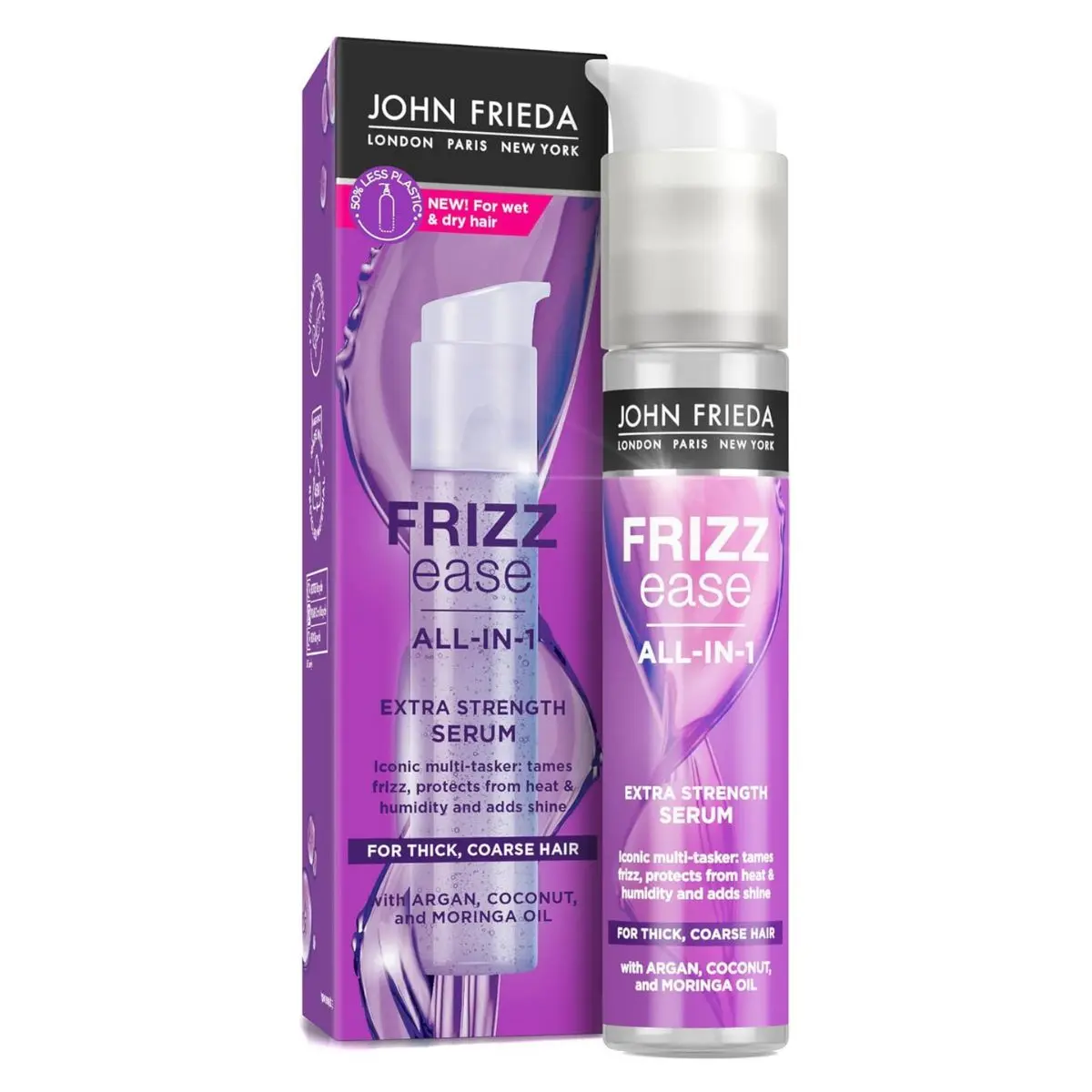 John Frieda Frizz Ease All-in-1 Extra Strength Serum 50ml for Thick Coarse Hair