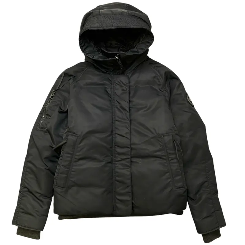 Preowned Canada Goose Women's Everleigh Bomber Down Jacket Black Size M 0