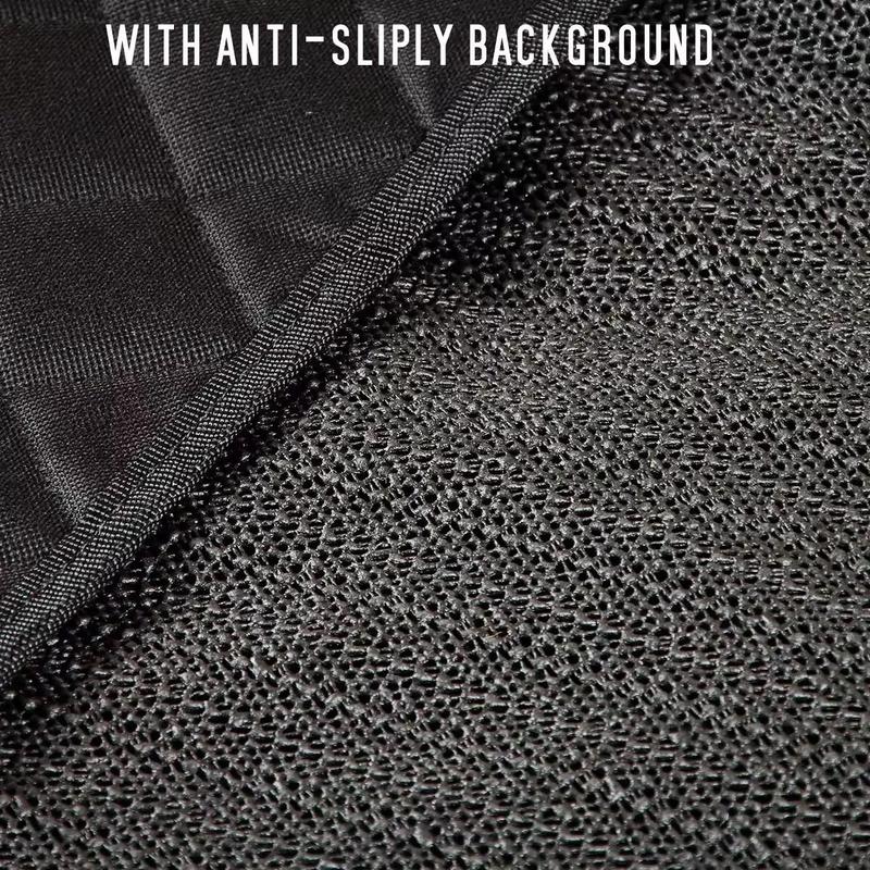 FOR LANCIA FLAVIA All Years -  Premium Quilted Dog Cat Pet Hammock Black Rear Car Seat Cover 5