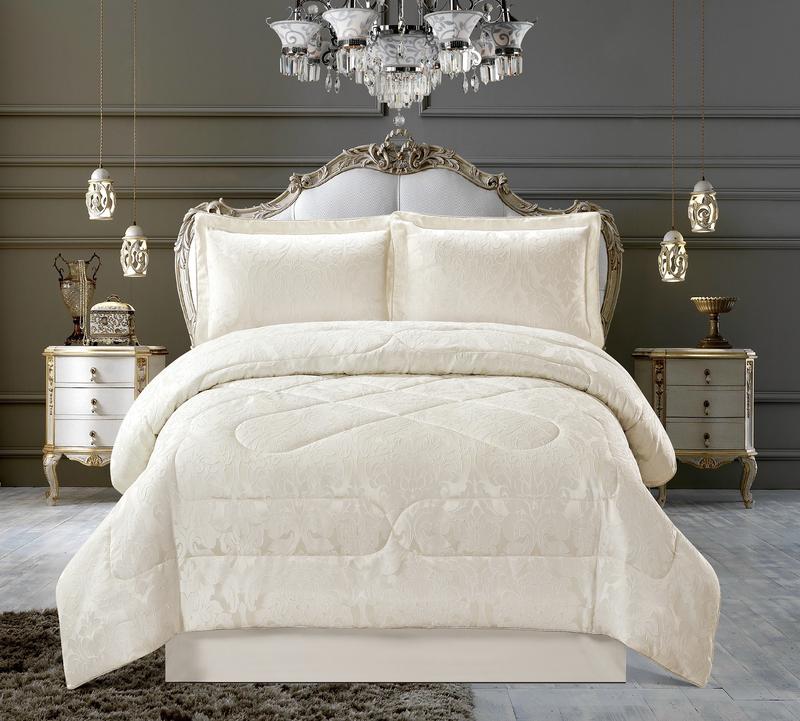 3 Pieces -  7 Pieces  Jacquard Luxury Bedspread Comforter Bedding Set Throw - Ring Top/Eyelet Curtains - sets sofa quilt - Jacquard bedding sets 6
