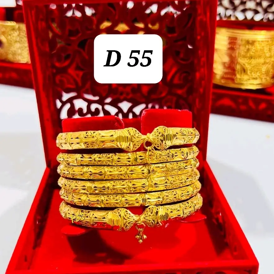ORIGNAL Gold Plated Bangles.size 2.4"-2 14"..