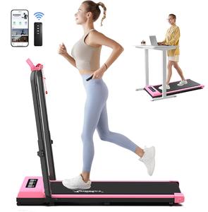 Agilithor 2-in-1 Foldable Treadmill - Newly Upgraded Stability, Adjustable Lifting Armrest (Ideal for Tall Users), Under Desk Walking Pad with Handle Bars, Remote, App Control, Phone Holder - Portable Electric Running Machine for Home, Office, Gym