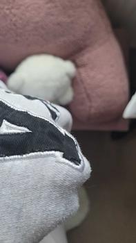 Product Review of Kaiia Logo Oversized Sweatshirt Light Grey Marl & Black from S**h B**t 0