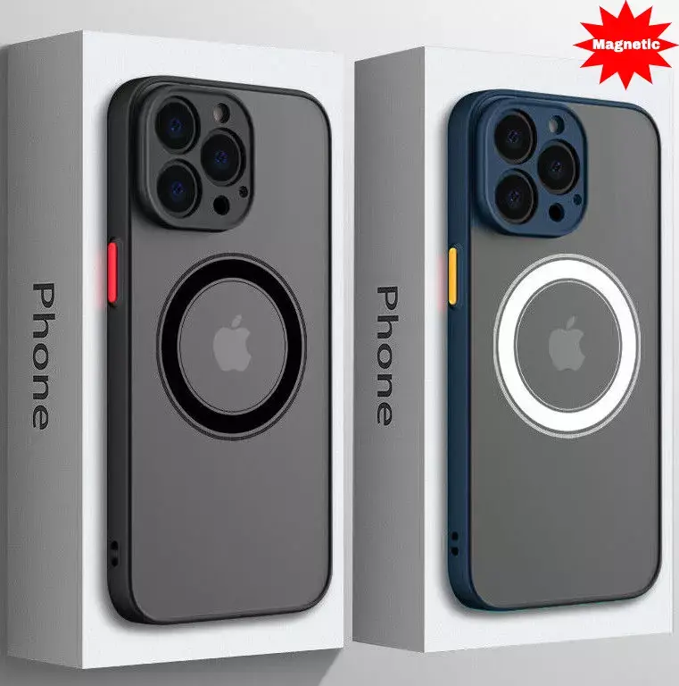 Shockproof Magnetic Case For iPhone 15 14 13 12 11 Pro Max XR XS 7 8 SE Plus