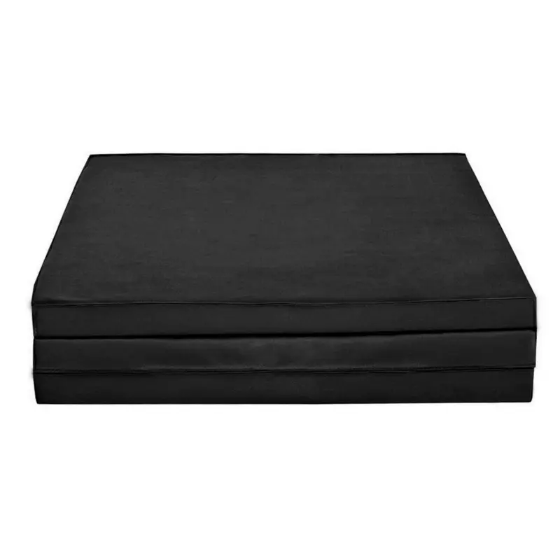 Tri-Fold Exercise Mat with Handles-180cm x 60cm x 5cm Black 4