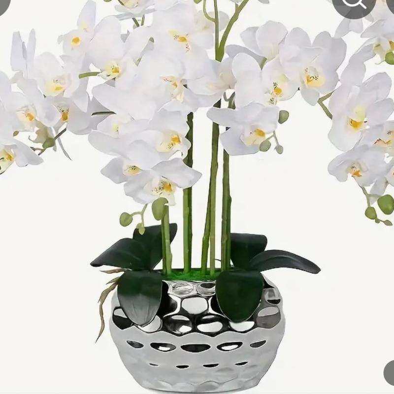 Decorative Lifelike Artificial Orchid for Home Office without  the vase 5