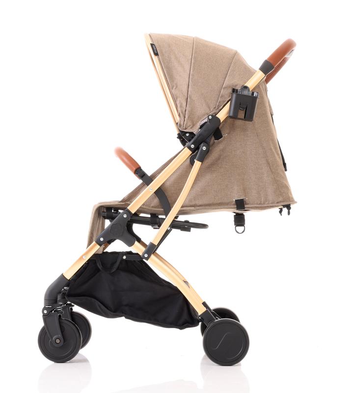 Kidcol Airline Approved Baby Stroller - Foldable, Lightweight - Khaki Gold essentials 2