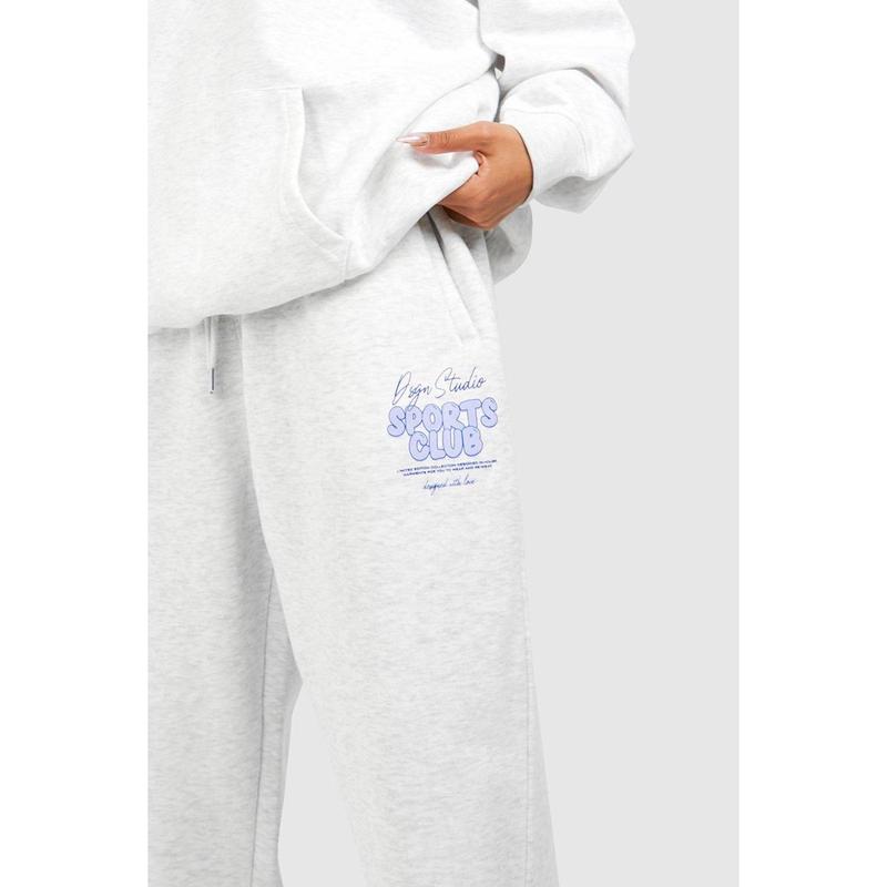 DSGN Studio Sports Bubble Slogan Oversized Jogger 3