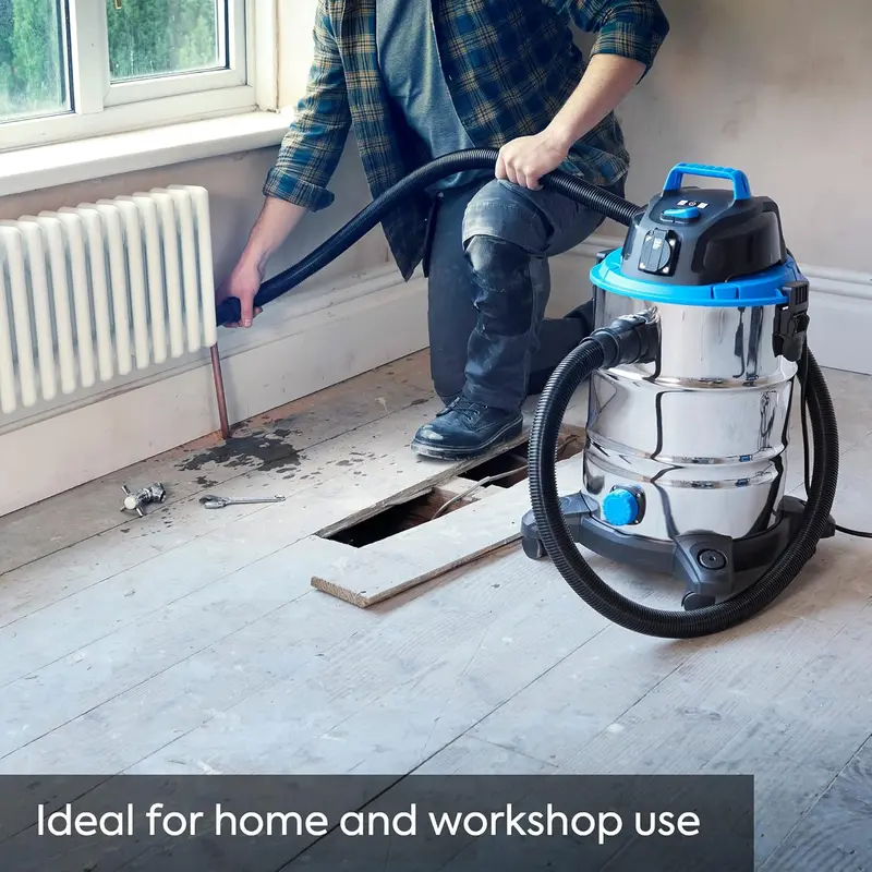 Borderless Brilliance: The Future of Cleaning!. Wet & Dry Cleaner, with Power Take Off Socket, 30 Litre Capacity, 1500W. Purchase of This Product Will Be Given A Beautiful Gift. 4
