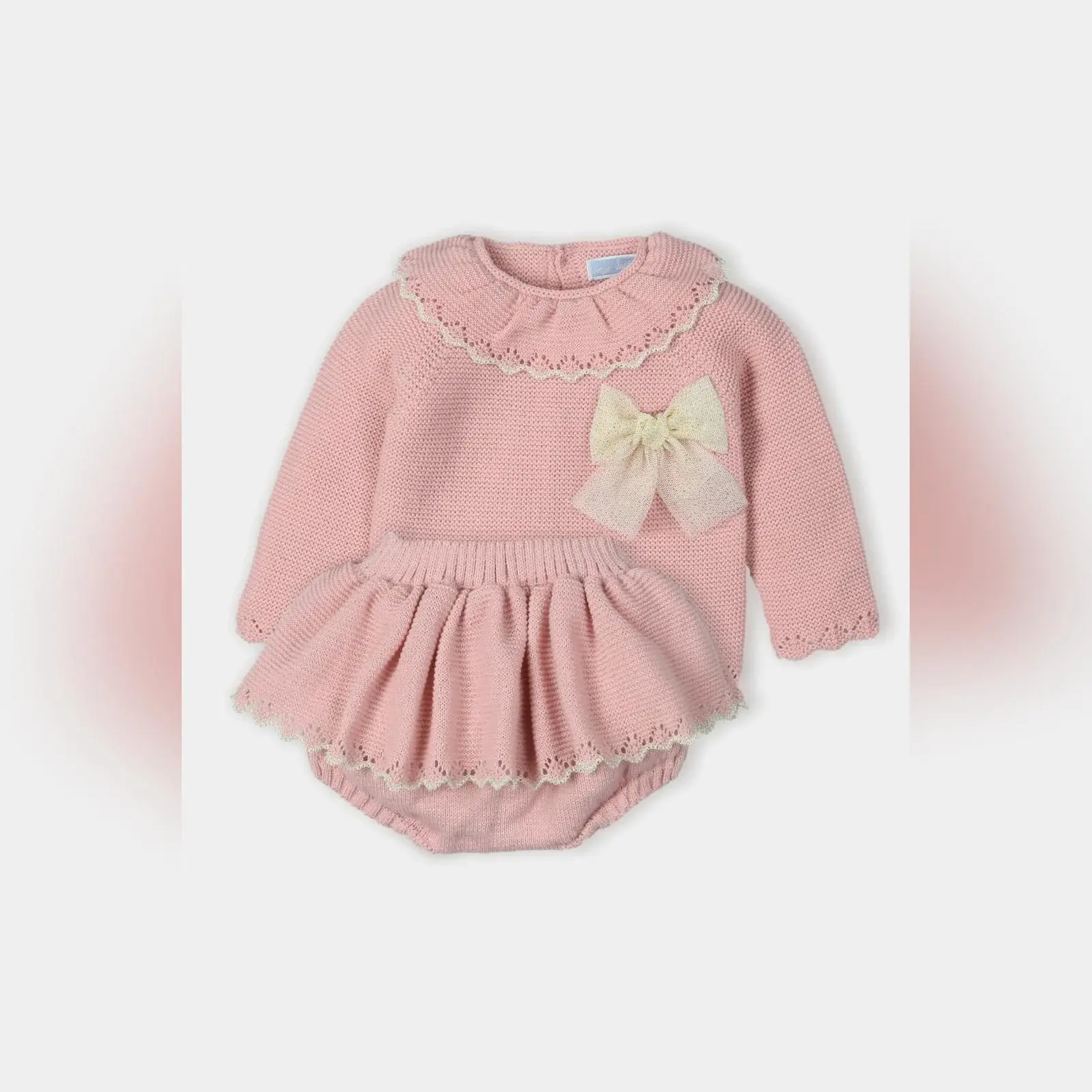 Mac ilusion Baby Pink Top And Bloomers 9039R