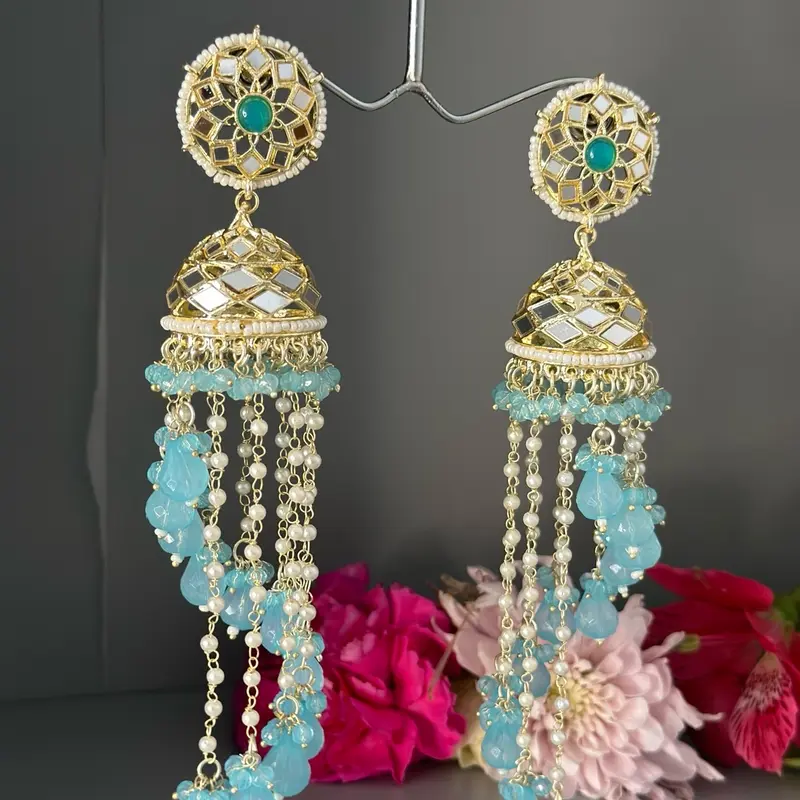 Mirrored Chandelier Earrings 3