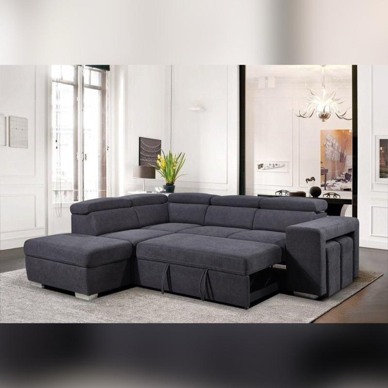 Furniture Italia- Grey multifunctional L-shaped sofaBed! 1