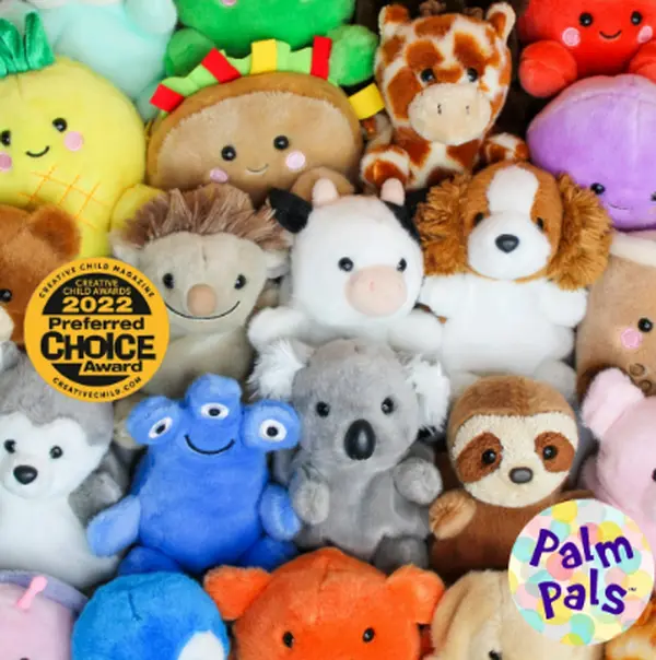EXCLUSIVE Aurora -AMERICAN Palm Pals - 5" Silly Alien sweet cow Soft Toy with Fruit, Vegetables, Sealife, Jungle, Dogs, Cats, Mushrooms, Boba Tea