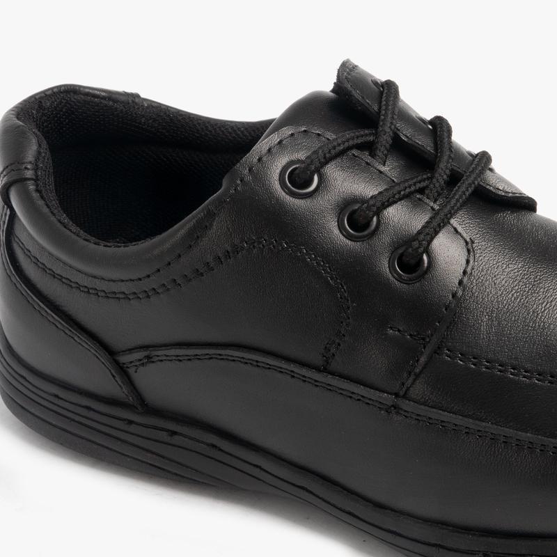 Mirak ADAM Boys Leather School Shoes Black 5