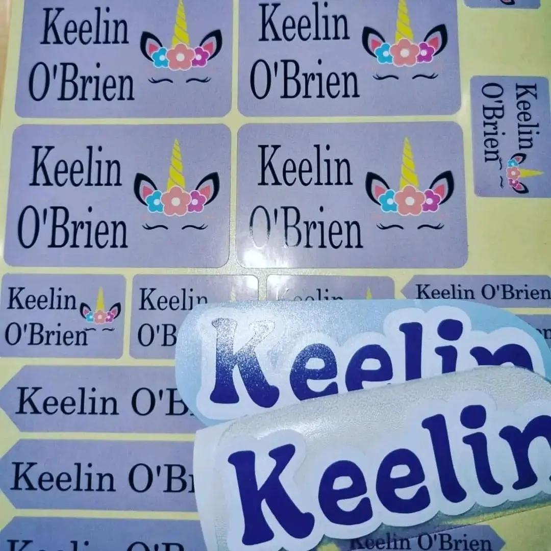 Back to School Labels for stationary|water bottles| lunchboxes