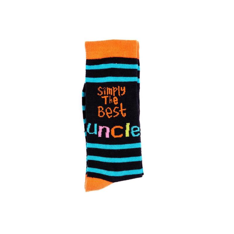 Simply The Best Uncle Socks, Fathers Day Gifts, Christmas Gift Menswear Underwear Cotton Stripe 3