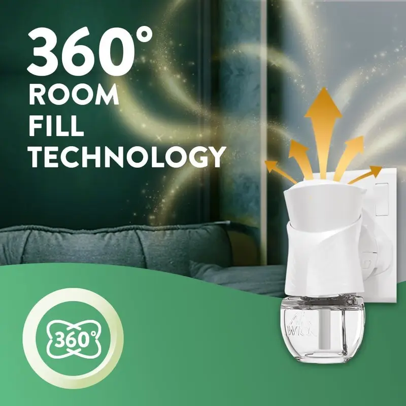 4 X Air Wick Plug in Diffuser Cosy Cottage Frosty Roses Snowberry Air Freshener Scent - Long-Lasting Freshness - Effortless & Hassle-Free - For Household Use 2