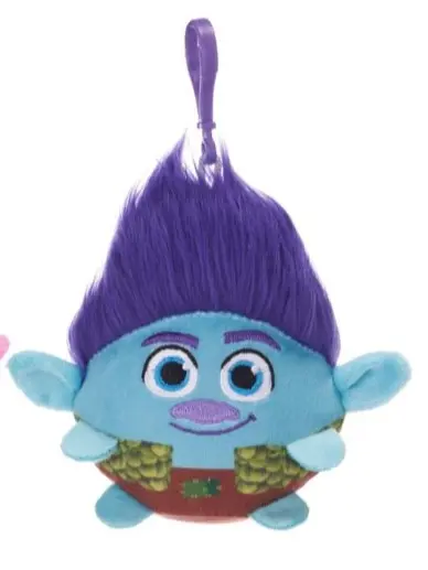 Trolls 4 Inch Squashy Podgies Branch Super Soft Bag Clips 0
