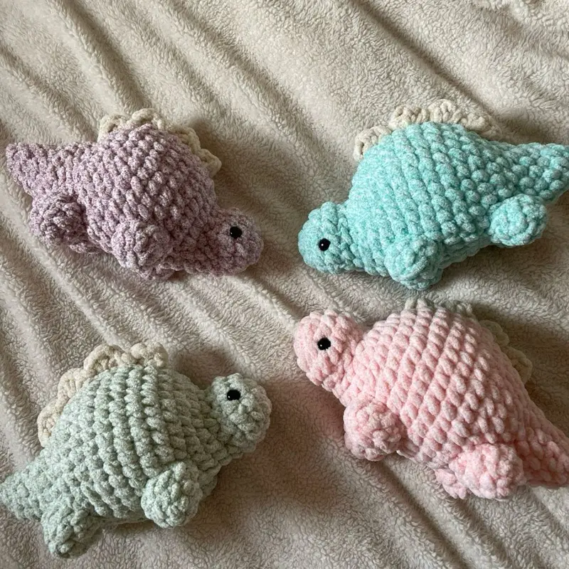Crochet Stegosaurus Plush Toy for All Ages - Amigurumi Animal