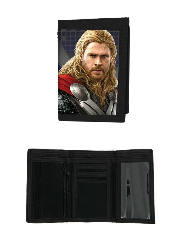 MC Avengers Age of Ultron Lenticular 3D Velcro Wallet (Black) - Men's Leather Wallet 2