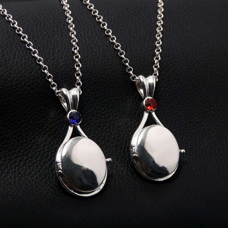 Product Introduction of Anime Peripheral H2O Red Sand Imprint Shell Necklace Girl Mermaid Shell Openable Necklace Ladies Pendant 3
