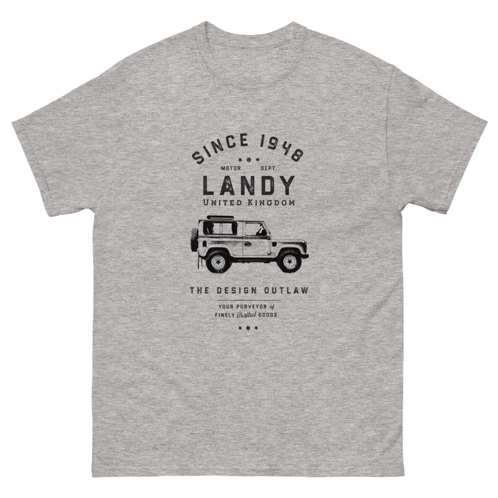 Landy Defender T-Shirt Unique Men Clothing Classic British Car Gift for Him Her