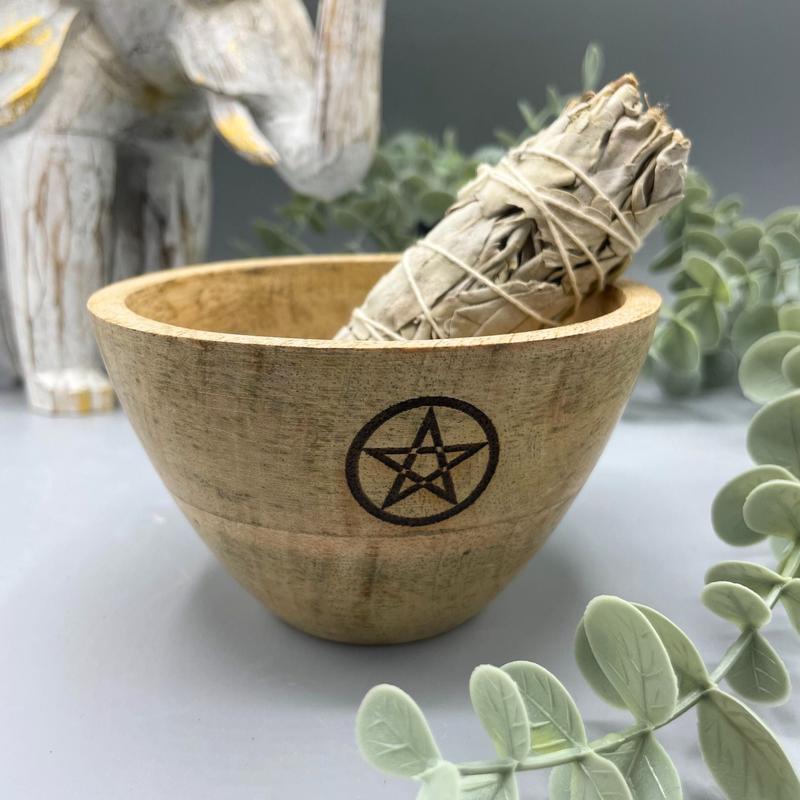 Wooden Smudge and Ritual Offerings Bowl 5
