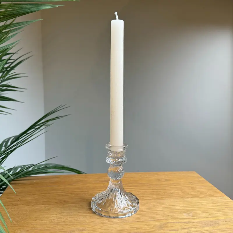 Rustic Ivory Dinner Candle 0