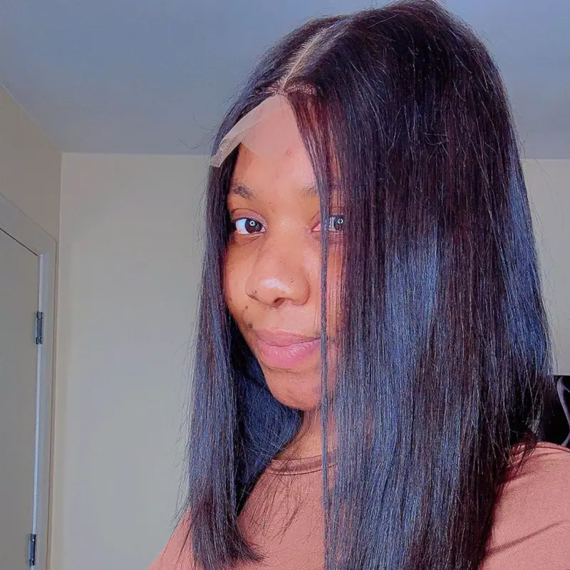 Born straight 12 inches black closure. 4