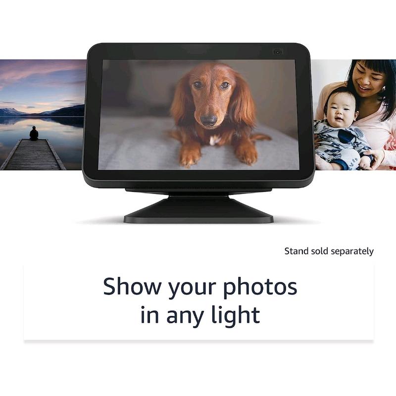 Echo Show 8 | 2nd generation, HD smart display with Alexa and 13 MP camera | Charcoal 2