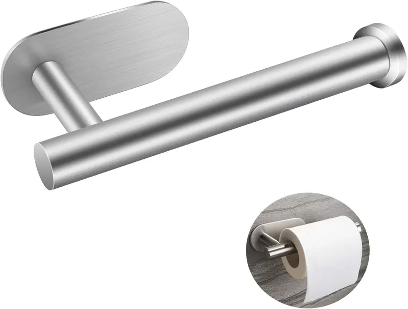 Stainless Steel Toilet Roll Holder Wall Mounted for Bathroom and Kitchen - Waterproof and Rust Resistant 0