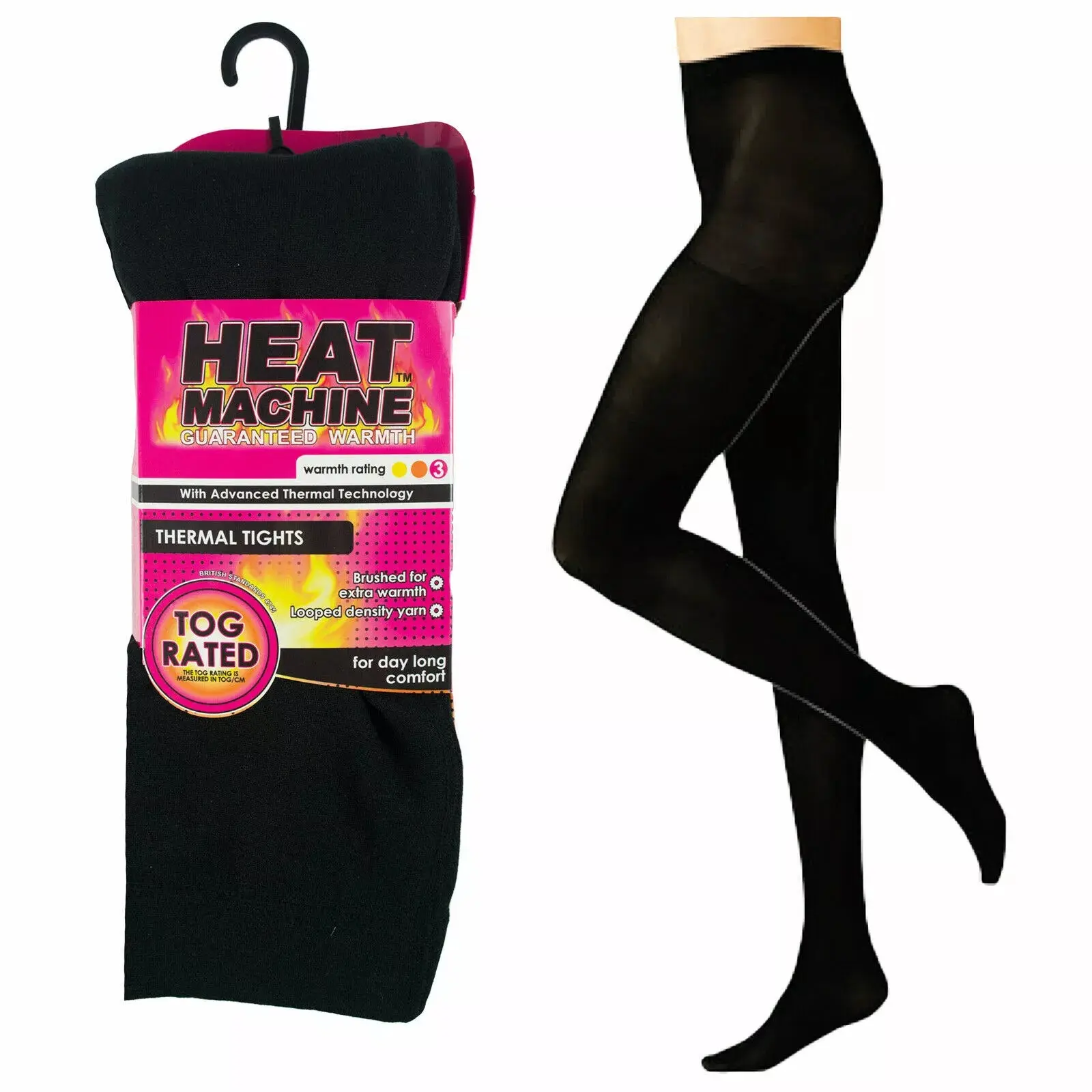 LADIES WINTER THERMAL TOG RATED HEAT MACHINE BRUSHED INSIDE LEGGINGS WARM TIGHT Womenswear Bottoms Outdoors Soft Spandex Yarn Accessory Comfort Basic Casual Minimalist