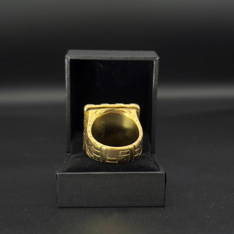 9ct Gold Plated Castle Pyramid Ring 2