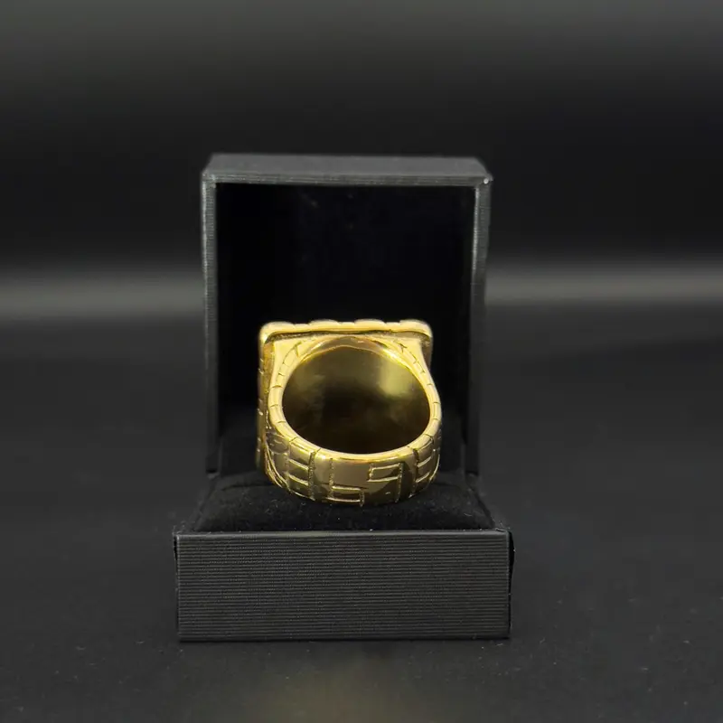 9ct Gold Plated Castle Pyramid Ring 2
