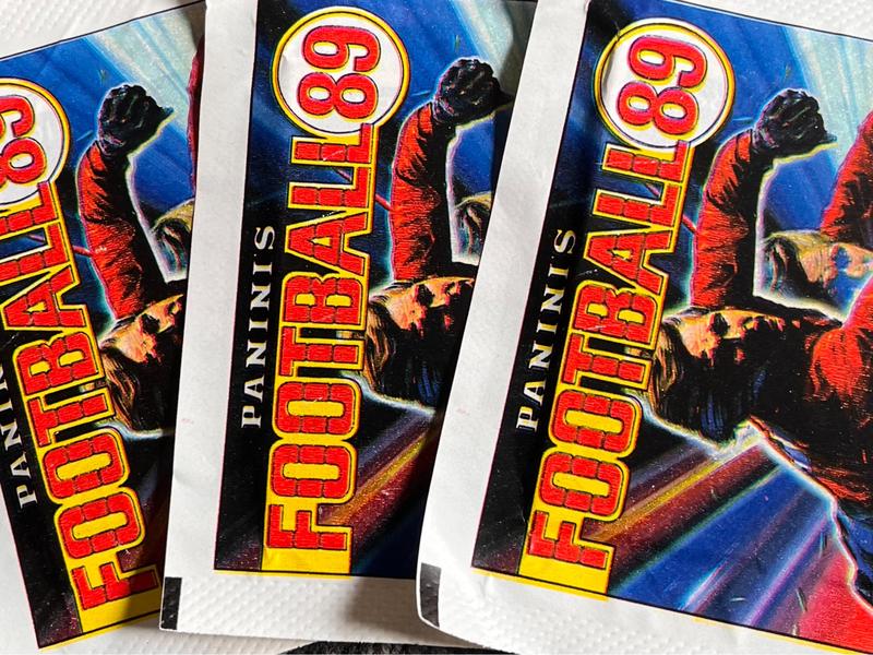 Panini football 89  - 1 x pack - trading cards/stickers 2