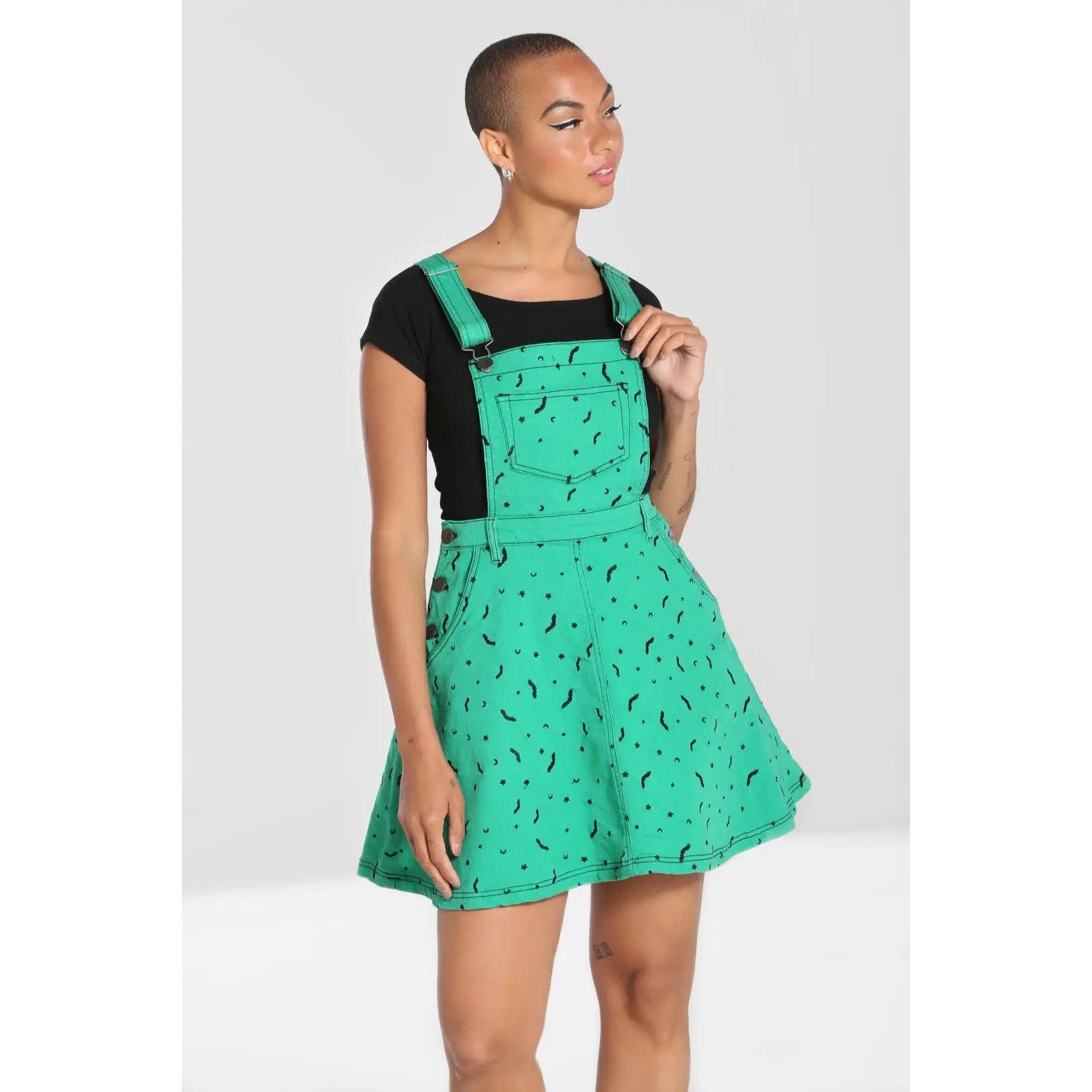 Bat Pinafore Dress
