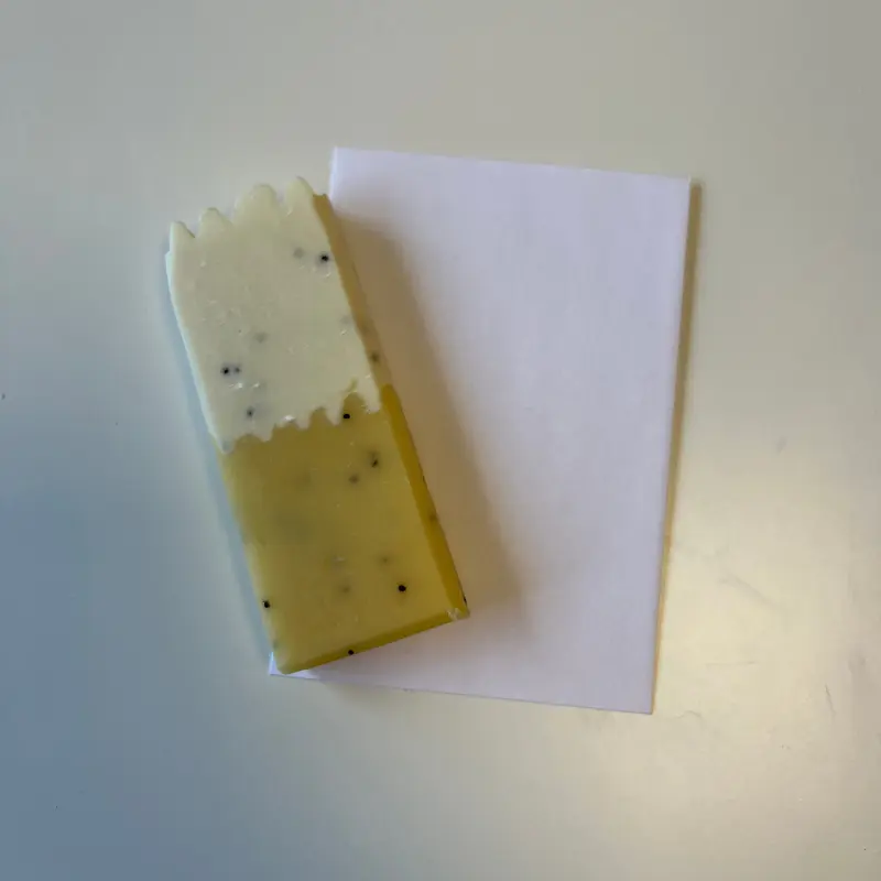 MINI Lemon Meringue soap bar 2