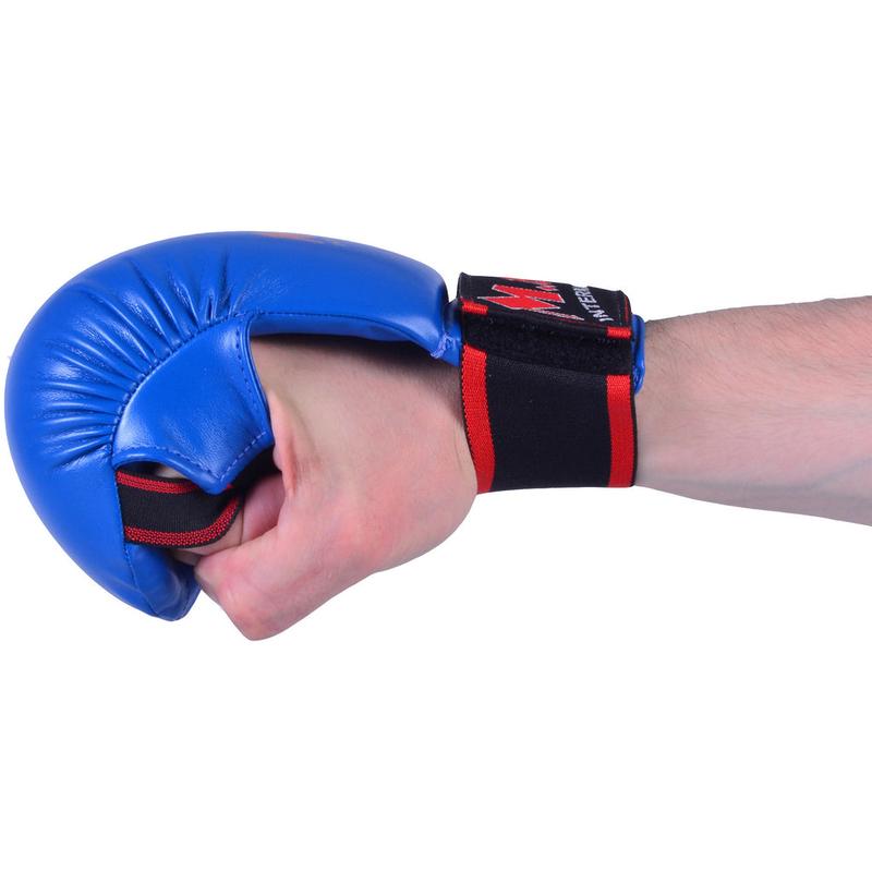 MAR | Blue Karate Mitts with Flexible Wrists, Karate Gloves for Martial Arts Fighting, Sparring & Training Gloves, MMA Gloves, Foam Padding Semi-Contact Gloves, Mixed Martial Arts Gloves 7