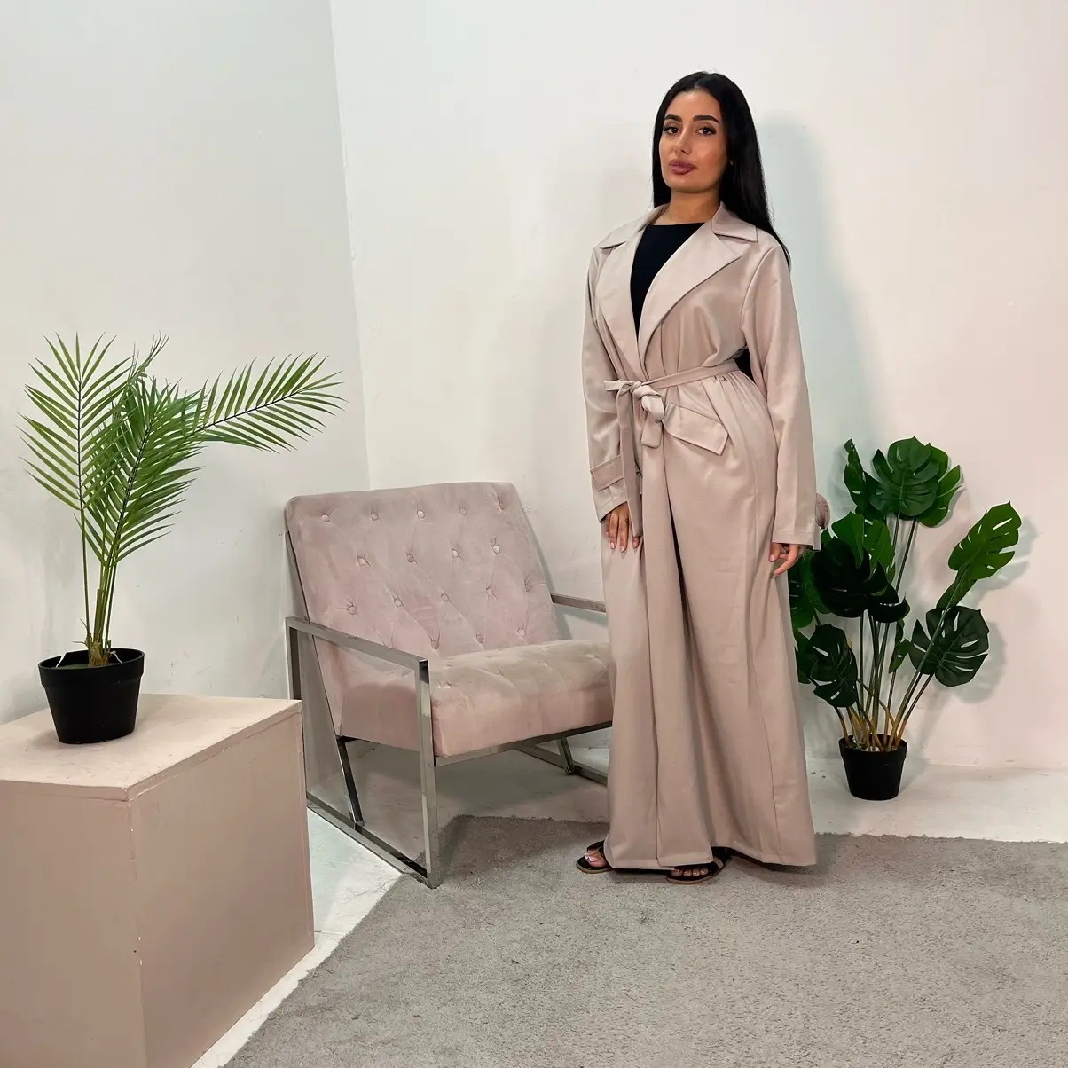 Ladies quality lightweight pocket belted trench coat uk onesize 6-14
