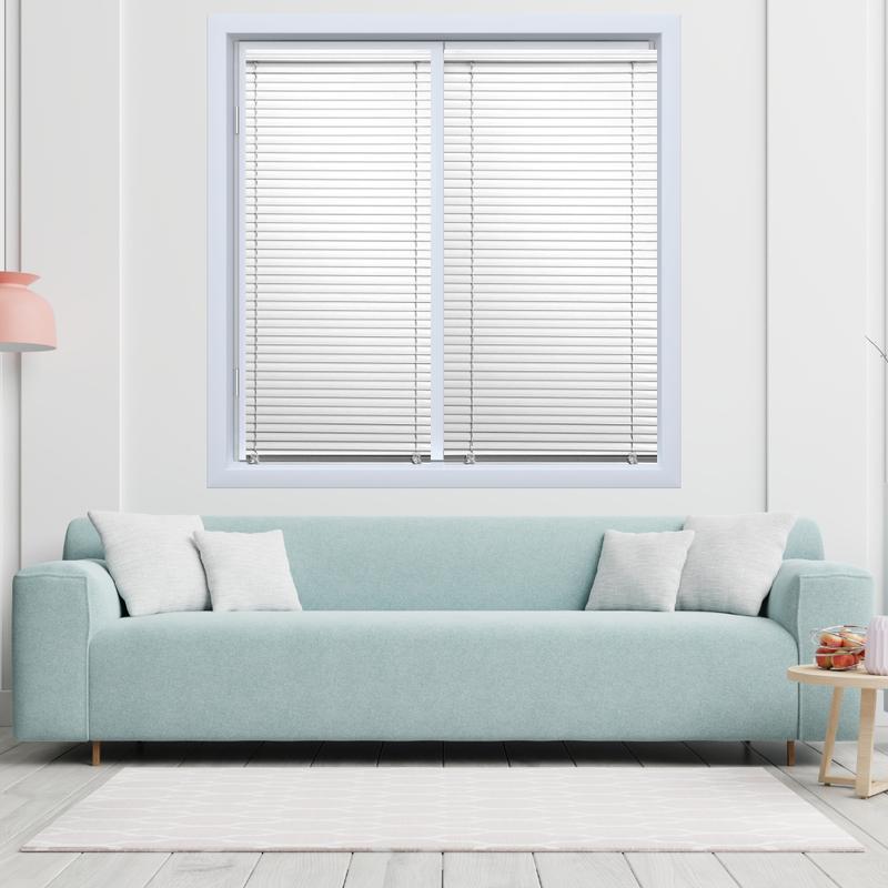 EV Dekor PVC Plain Window Blinds - Venation Style, 25mm Slats, Trim and Fit with Ease 2